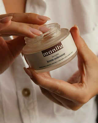 Schützende Tagescreme mit Sheabutter mit Vitamin C und Himbeerkernöl Manilu - 2