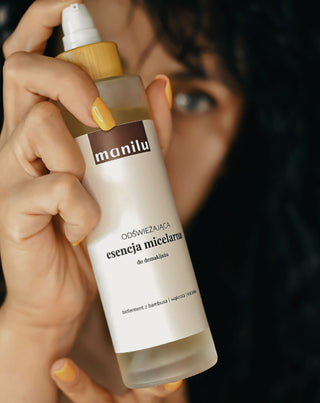Erfrischende mizellare Essenz zum Abschminken, zur Linderung von Irritationen mit D-Panthenol Manilu - 3
