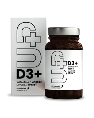 Nahrungsergänzungsmittel Up D3+ Vitamin D3 in Kombination mit Magnesium UP Health Pharma 60 Kapseln
