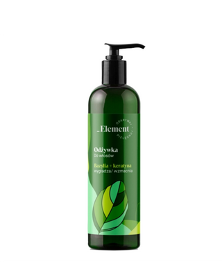 Glättender und stärkender Conditioner mit Keratin- und Basilikum-Extrakt-Element - 1