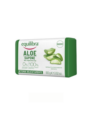 Equilibra Aloe Vera Seife zum Waschen von Gesicht, Händen, ganzem Körper und Intimzonen - 1