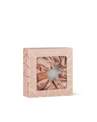 Haarbänder aus Seide mit Kristallen – rose gold Crystallove - 4