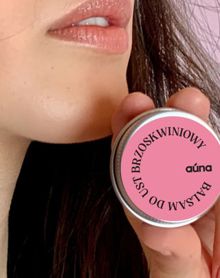 Pfirsich-Lippenbalsam, der Feuchtigkeit spendet und Auna-Lippen vor Rissen bewahrt - 3