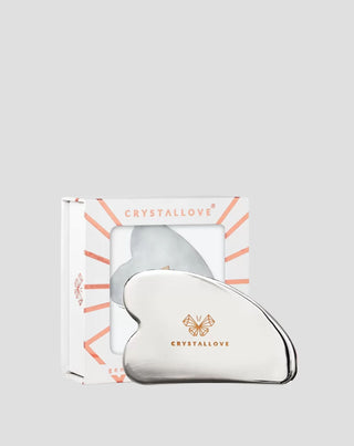 Gesichts-Massageplatte Gua Sha aus Edelstahl Cryo Ice Gua Sha Crystallove - 1