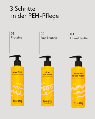 Set aus PEH-Conditionern, Proteinen, Emolliens, Feuchthaltemitteln, Twisty - 4