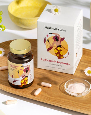 Nahrungsergänzungsmittel mit Lactopherin 150 mg aus Kuhmilch Lactoferrin Natural+ Health Labs Care - 2