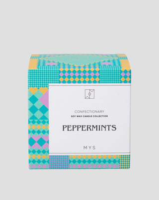 Sojakerze mit dem Duft von Minzbonbons im Keramikgefäß Mys - 1