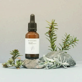 Vitamin ACE Gesichtsserum, das die pflegende und glättende Biosoma-Farbe ausgleicht - 2