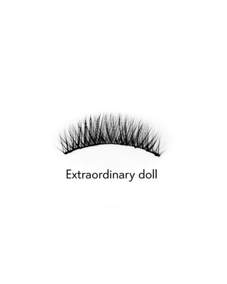 Falsche Wimpern auf dem 2D-Streifen für den mehrfachen Gebrauch, der natürliche Extraordinary Doll Bamm Effekt! Peitschenhiebe - 2