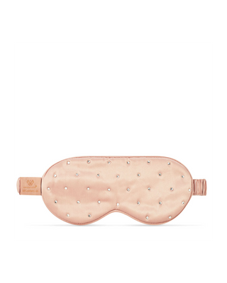 Schlafaugenband aus Seide, verziert mit Kristallen – rose gold Crystallove - 2