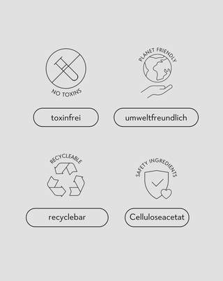 Set mit großen Haarklammern - Perle und schwarz Twisty 2 Stück - 3