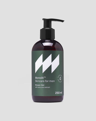 Duschgel für Männer mit Aloe mit dem Duft von Sandelholz Monolit - 1