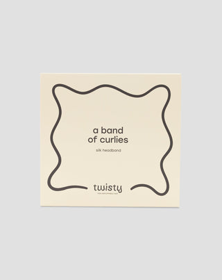 Seidenhaarband aus 100% Naturseide rot Twisty - 4