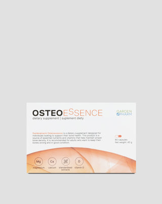 Nahrungsergänzungsmittel zur Unterstützung der Gesundheit und der richtigen Knochendichte Osteoessence Gardenpharm 60 Kapseln - 1