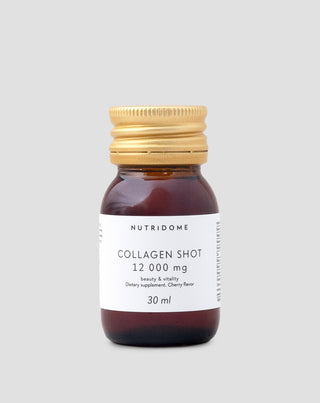 Kollagen-Shot flüssig 12.000 mg mit Vitaminen, Nahrungsergänzung Nutridome 30 ml - 1