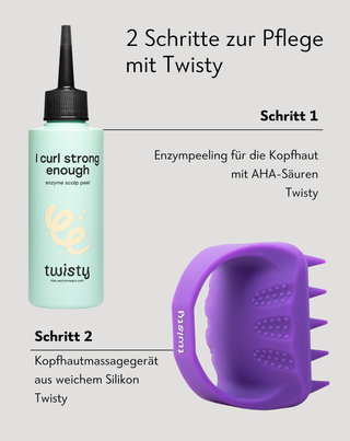 Twisty Soft Silikon Kopfhautmassagegerät zur Stimulierung der Mikrozirkulation - 4