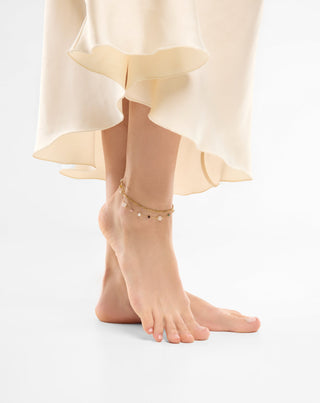 Vergoldetes Edelstahlarmband mit Achat, Maifan, Jaspis und Aventurin Mys_1 - 2