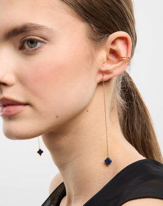 Set vergoldeter Lapislazuli-Ohrringe aus Edelstahl Mys_1 - 2