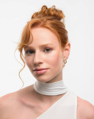 Mys_2 Satz vergoldete Ohrringe mit rosa Jade aus rostfreiem Stahl - 4