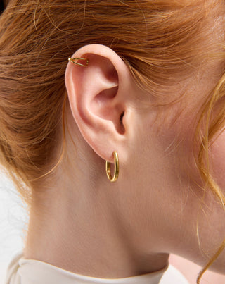 Satz vergoldete Ohrringe mit rosa Jade in Edelstahl Mys_1 - 3