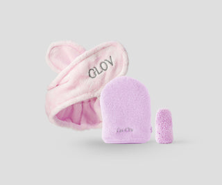 Haarband-Set, zwei Make-up-Entfernungshandschuhe und tägliche Glov-Hautpflege - 1