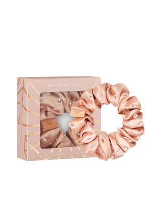 Haarbänder aus Seide mit Kristallen – rose gold Crystallove - 1