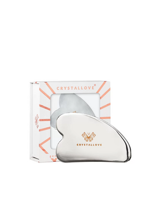 Cryo Ice Gua Sha Crystallove Gesichtsmassageplatte aus Edelstahl - 1