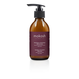 Feuchtigkeitsspendende und aufhellende Körperlotion Cherry & Amber mit Glow-Effekt Mokosh - 1