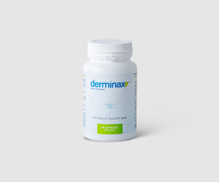 Tabletten gegen Akne, Pickel und Hautunreinheiten mit Zink, Vitamin C, E und B2 Derminax - 1