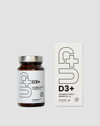 Nahrungsergänzungsmittel Up D3+ Vitamin D3 in Kombination mit Magnesium UP Health Pharma 60 Kapseln