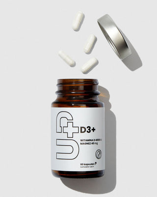 Nahrungsergänzungsmittel Up D3+ Vitamin D3 in Kombination mit Magnesium UP Health Pharma 60 Kapseln