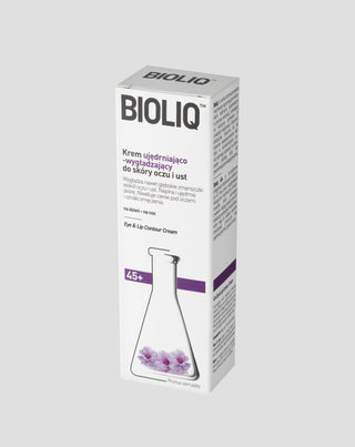 Straffende und glättende Creme für die Haut der Augen und Lippen 45+ Bioliq