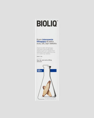 Intensiv straffende Creme für Augen-, Lippen-, Hals- und Dekolletéhaut 55+ Bioliq