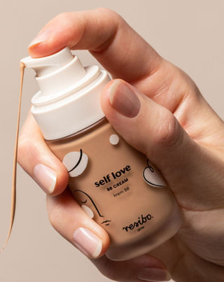 Natürliche und umweltfreundliche BB Self Love Gesichtscreme in naturbeige 30 ml Resibo