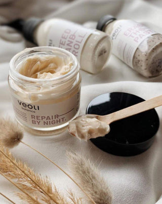 Zweite Haut Repair by night Veoli Botanica Nacht-Gesichtscreme mit Lipidschutz