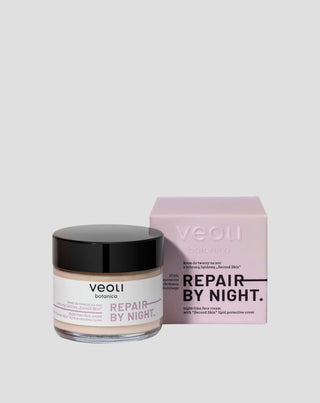 Zweite Haut Repair by night Veoli Botanica Nacht-Gesichtscreme mit Lipidschutz