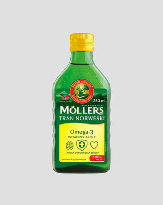 Moller's Norwegischer Lebertran mit Zitrone und 600 IE Vitamin D3