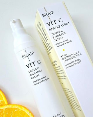 Aufhellende Creme mit dreifachem Vitamin C und Resveratrol BIOUP - 2