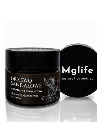 Creme Deodorant Sandelholz, Grapefruit und Bergamotte Mglife