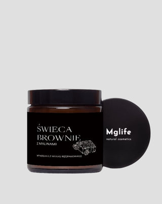 Vegane Rübenkerze mit Brownie- und Himbeerduft 120 ml MgLife - 4