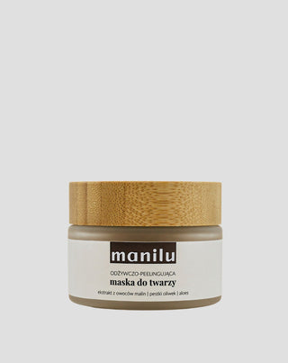 Nährende und peelende Gesichtsmaske mit Olivensamen und Manil Macadamiaöl - 1