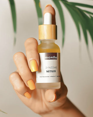 Zwei-Phasen-Nachtserum für trockene Haut mit Hyaluronsäure und Vitamin C von Manil - 3