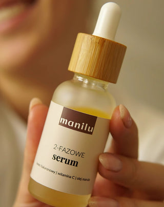 Zwei-Phasen-Nachtserum für trockene Haut mit Hyaluronsäure und Vitamin C von Manil - 4
