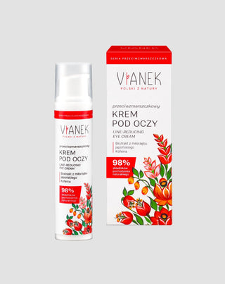 Anti-Falten-Augencreme reduziert Schwellungen und versorgt Vianek tief mit Feuchtigkeit