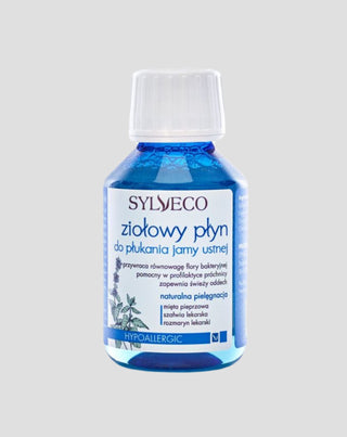 Kräutermundwasser mit natürlichen Extrakten ohne Sylveco-Alkohol - 1