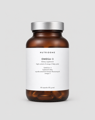 Omega-3 Nutridome für die Immunität und die korrekte Funktion des Gehirns, des Herzens und der Sehkraft 60 Kapseln