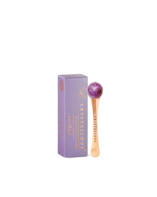 3D-Augenmassagegerät mit Amethyst und Creme-Applikator, Crystallove - 1