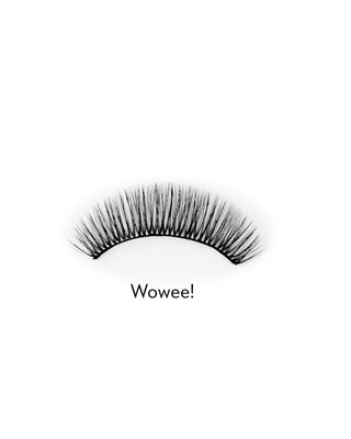Falsche Wimpern auf dem 2D-Streifen für den mehrfachen Gebrauch, einfach aufzutragende Wowee! Bamm!Lashes - 2