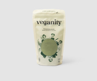 Junges Gerstenpulver natürliche pflanzliche Proteinquelle Veganität 150 g