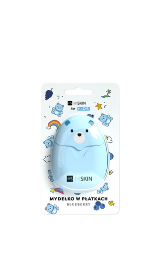 Seifenflocken für Kinder blau Blueberry HiSkin for Kids 50 Stück - 1